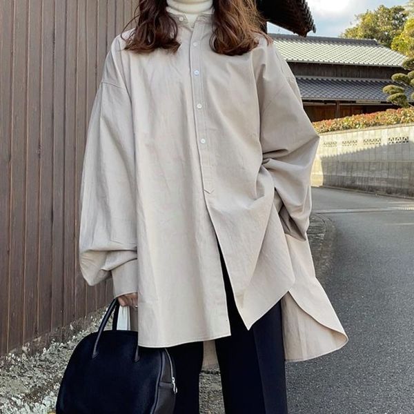

2021 new long sleeve blouse r91l, White
