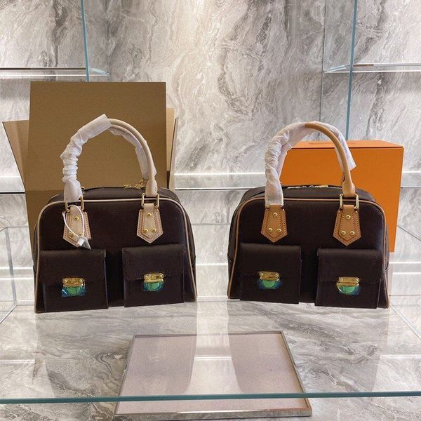

2021 new women leather handbags patckwork shoulder bags zipper closure ladies handbag with two flap solid bag lcm