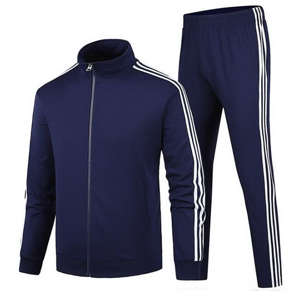 

autumn men jacket tracksuit fashion set two piece tracksuit sweatshirts hoodie and sport pant sport suits, Gray