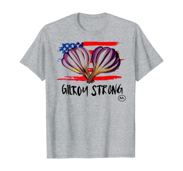 

gilroy strong t-shirt, White;black