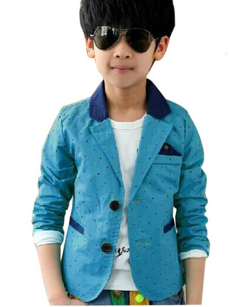 

vestes d'automne enfants | vtements mariage manches longues, imprims de points, pour garons et enfants, nouvelle, Blue;gray