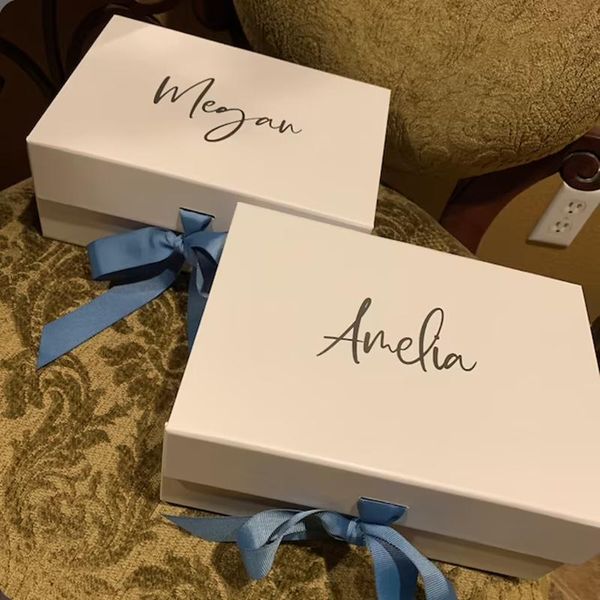 

gift wrap customized modern wedding box,wedding envelopes box or card box,bridesmaid proposal memory box, man keepsake ideas