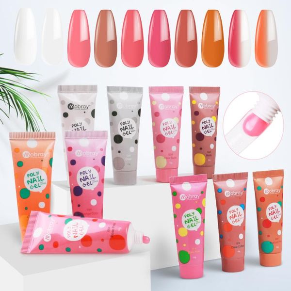 

nail gel 10 colors manicure temperature change diy art for extension jelly uv building polish, Red;pink