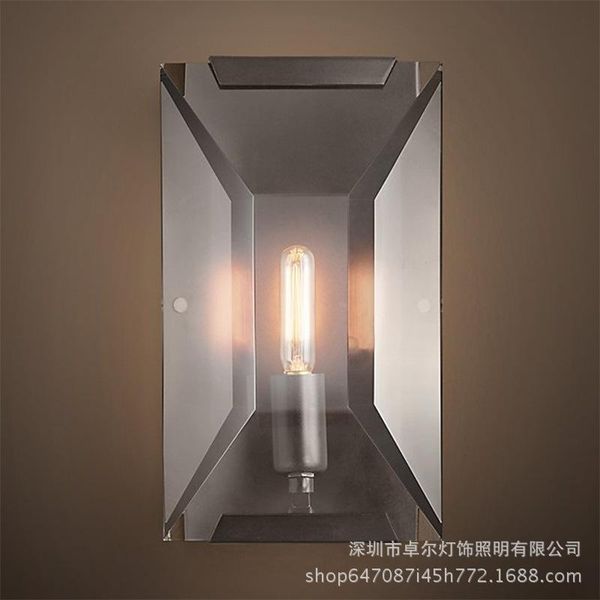 

wall lamps american simple crystal lamp retro living room bedroom bedside modern corridor balcony stairwell