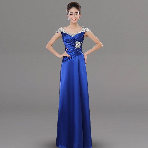 

ethnic clothing slim long evening party dress elegant stage show bling hostess exquisite celebrity banquet chorus, Red