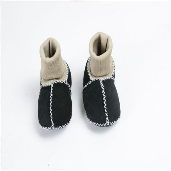 Bebek Yürüyor Prewalker Yeni Tasarımcı İlk Yürüyüşe Çizmeler Kış Bebek Ayakkabıları Yenidoğan Erkek ve Kız Sıcak Ayakkabı Boyutu 11 cm-12 cm-13cm