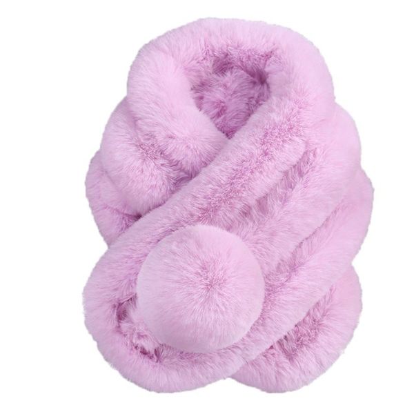 

soft plush scarf women winter warm scarf fashion thicken faux fur imitation grass scarves 2021 popular solid color foulard, Blue;gray