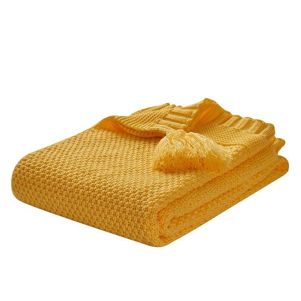 

blankets nordic style knitted blanket with tassels baby cobertor warm decorative sofa for bed lounge chair