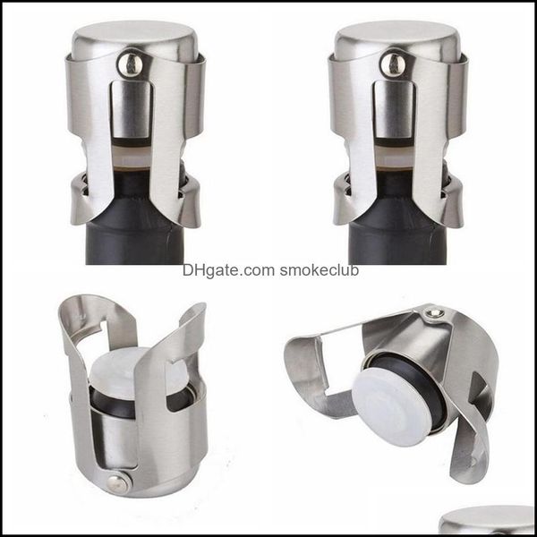 Cucina, sala da pranzo Casa Giardino Tappi in acciaio inossidabile Sigillatore per champagne Tappo per bottiglia sigillato per vino portatile Tappo per bicchieri Strumenti per bar Ooa7301-5 D