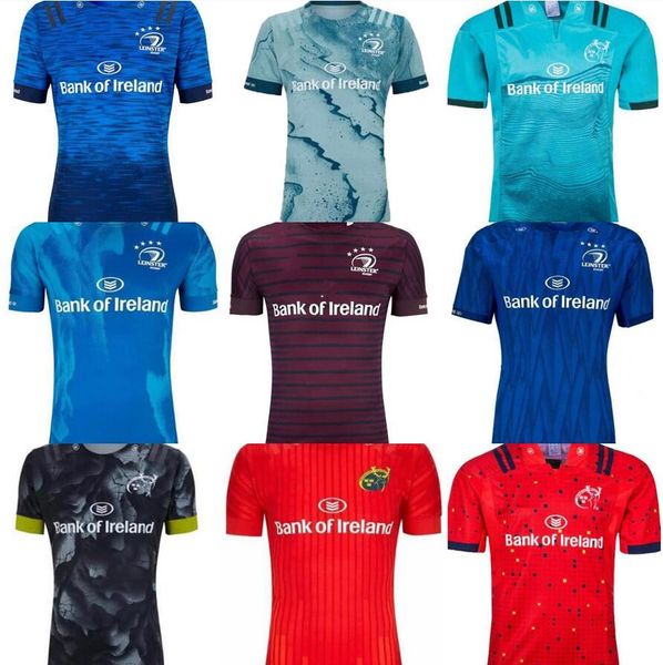 

20 21 munster leinster rugby jersey 2021 men rugby-trikots size s-5xl, Black;gray