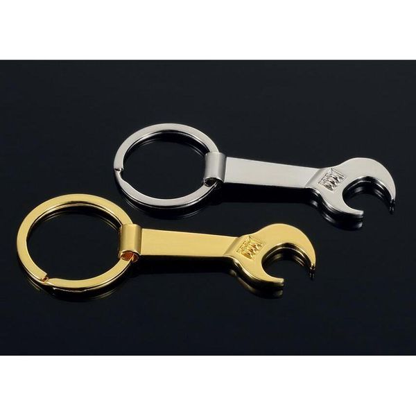 

new 8.5*3.2cm tool metal wrench spanner lever bottle opener key chain keyring gift sil jllzov insyard