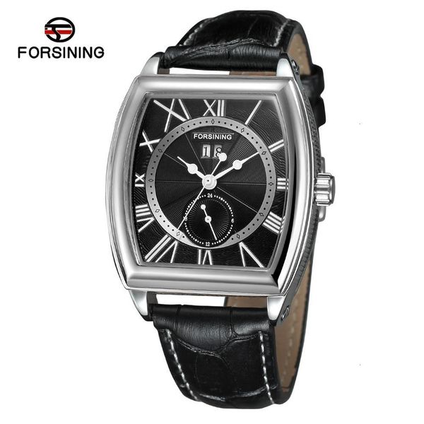 

men furnishing brand luxury mechanical watches automatic self-hand clock presents relogio masculino 2019 new, Slivery;brown