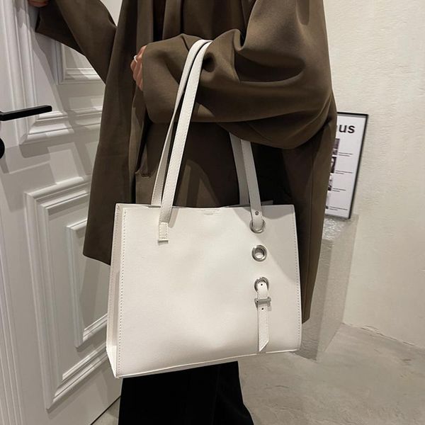 

evening bags retro large capacity tote women's fashion pu leather underarm shoulder bag female shopper designer handbag for women