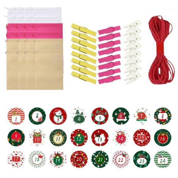 

christmas decorations eco-friendly multicolor wear-resistant non woven fabric candy bag for kids