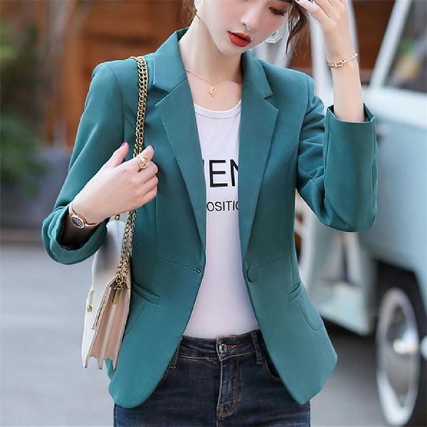 

women's suits & blazers spring autumn women short blazer casual business chic outerwear jackets work office coat fashion career female, White;black