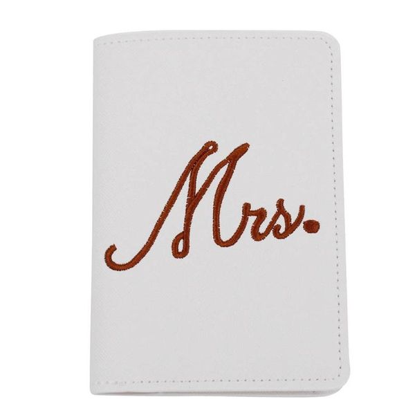 

card holders d0lf mr and mrs pu leather bride groom passport covers holder protector case organizer for wedding couples travel, Brown;gray