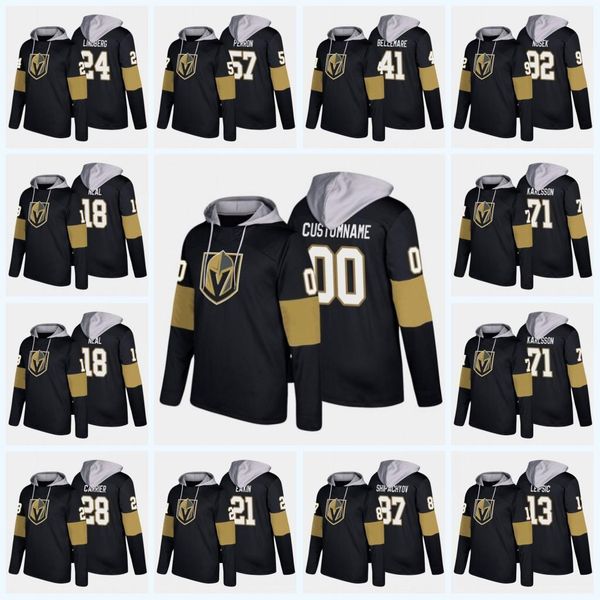 

57 david perron vegas golden knights 71 william karlsson 18 james neal 92 tomas nosek 24 oscar lindberg 21 cody eakin hoodie sweatshirts, Black;red