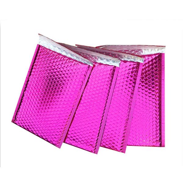 

business card files 25pcs/pack aluminzing space poly purple bubble bag mailer waterproof mailing envelopes birthdays bright surface gifts