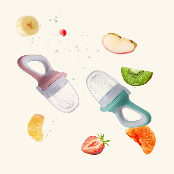 

4 colors baby pacifier nipple fresh food fruit milk feeding bottle nibbler learn feeding drinking water handle teething pacifier