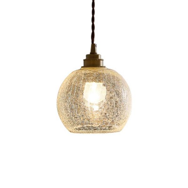 

pendant lamps personality fresh dining room bedside light ins japanese style retro simple brass glass ball lamp
