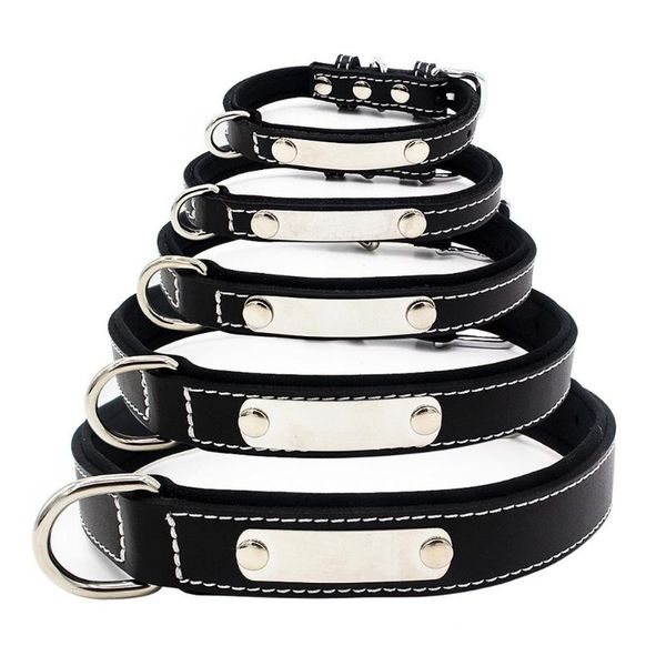 

dropshipping dog pet cat dog collars collar stainless steel rounded square buckle