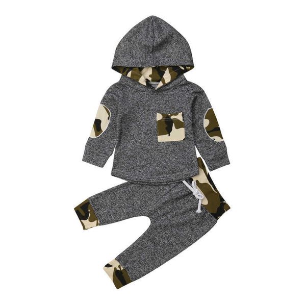 

newborn baby boy fashion clothing set camouflage dinosaurios hooded pants leggings infant bebe boys outfits clothes g1023, White