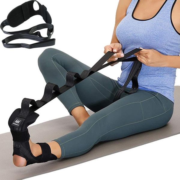 

resistance bands 2021 yoga stretching strap ligament extension fitness leg pull band women men foot exercising adjustable