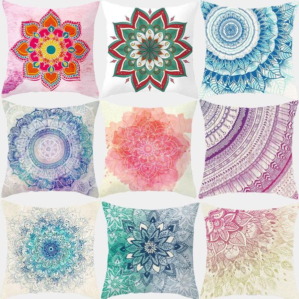 

cushion/decorative pillow mandala covers cushion cover 45*45 living room sofa decorative throw polyester home decoration pillowcase