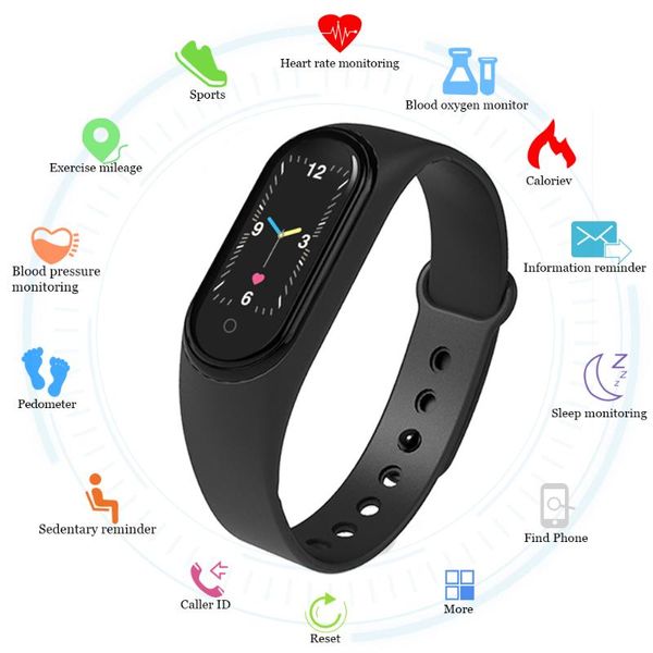 

smart wristbands wristband call music play fitness tracker watch monitor band pedometer waterproof bracelet
