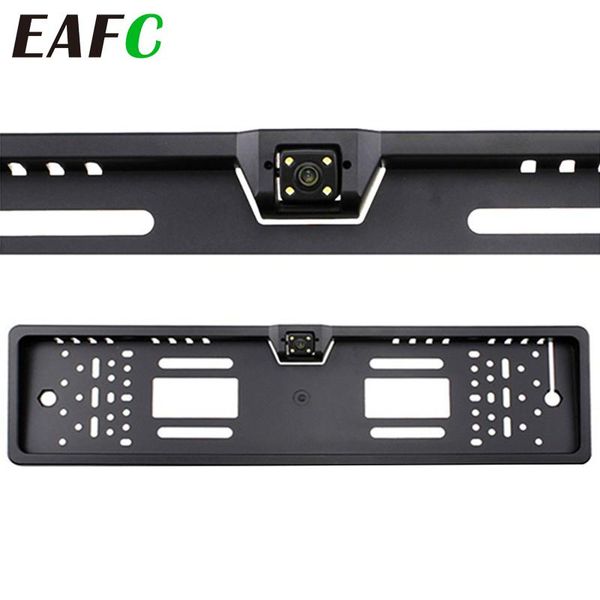 

car rear view cameras& parking sensors auto parktronic european license plate frame reverse backup camera 4 led light universal ccd night vi