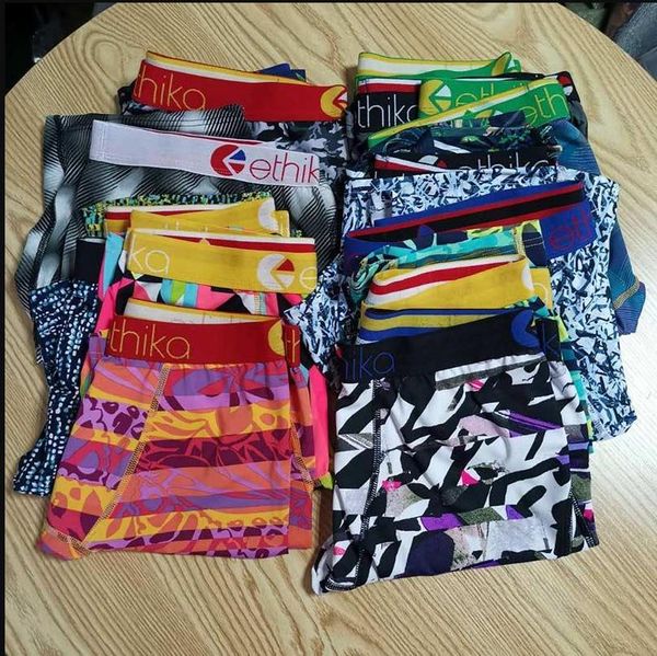 

in stock ethika mens designer boxers random styles mens soft modal trunks boxer briefs underwear 3d printing size s-2xl fast shipping66345, Black;white