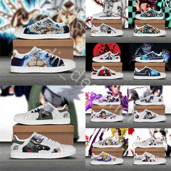 

luxury custom shoes shoes creative diy with box fashion cool cute anime carton quadratic element digners custom made sneakers low flat train