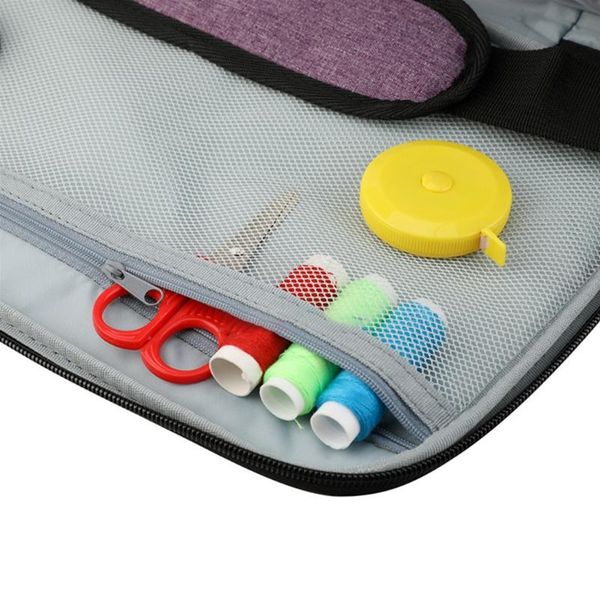 

storage bags universal overlock small sewing machine tote bag with shoulder strap and sturdy handle dual-purpose carrying