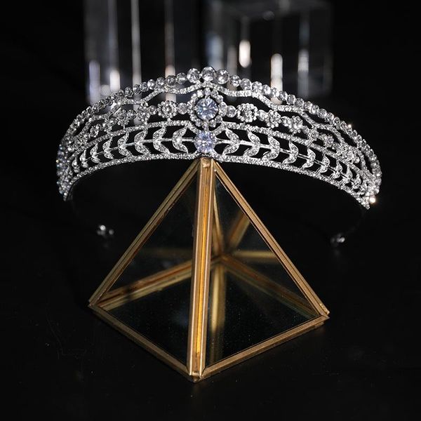 

hair clips & barrettes baroque crystal bridal tiaras rhinestones party bride crowns jewelry wedding crown women headpiece accessories, Golden;silver
