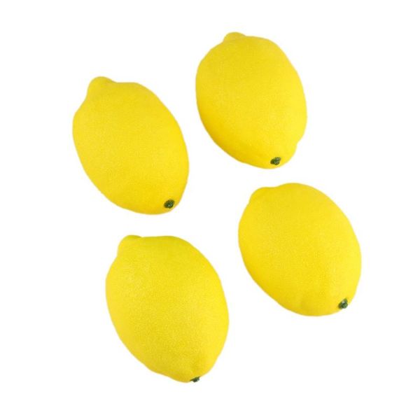 

party decoration 4 pcs large artificial lemons fruit