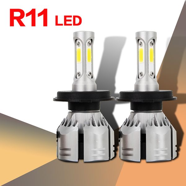 

r11 cob led headlight h4 h7 headlight h1 h3 car fog lamp h11 h8 9005 9006 hb3 hb4 foglamp white