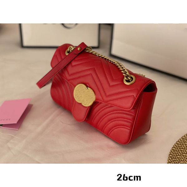 

pieces of designer fashion bag coin purse old flower embossed classical chain shoulder bag lady purse belt bag 26*15cm0, Black