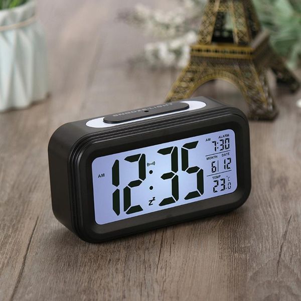

other clocks & accessories men digital clock display alarm led intelligent luminous smart temperature calendar student responsible