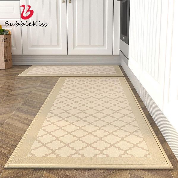 

carpets bubble kiss retro hand woven cotton non-slip carpet for kitchen bath tassel bedside geometric floor mat bedroom home decor rug