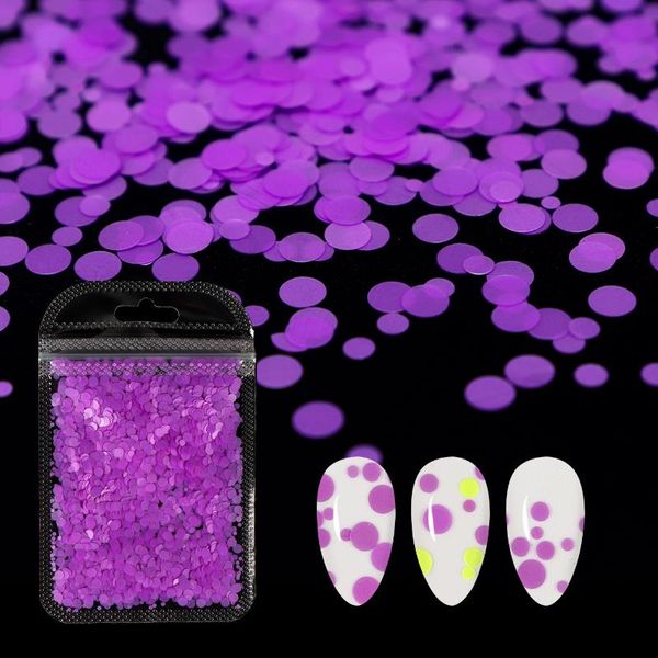 

nail art decorations fluorescent color round shape for sequins charms mixed size glitter design flakes nails accessories manicure decor, Silver;gold