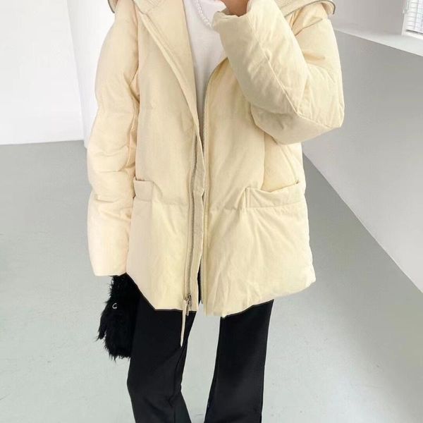 

women's jackets women jacket down 2021 loose casual bread, Black;brown