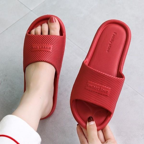 

slippers women indoor floor flat shoes summer non-slip flip flops bath home female slipper comfortable, Black