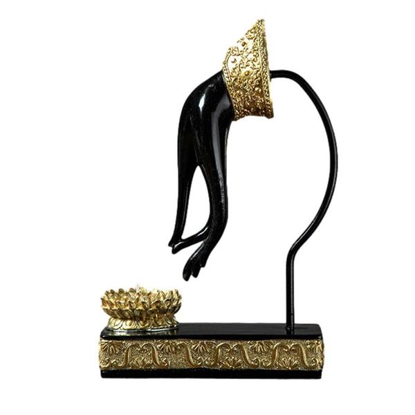 

candle holders bergamot candlestick resin finger gesture holder decor buddhist belief home decoration collectible figurines