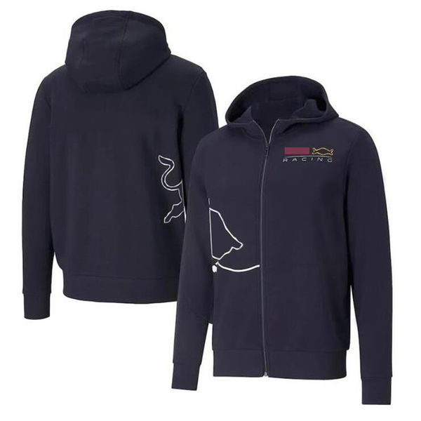 

2021 men's stand-up collar team sweatshirt casual jacket f1 racing suit off-road advertising shirt hoodie