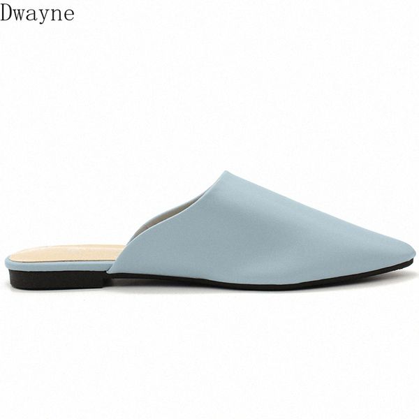 

2020 summer flat shoes womens sandals slippers solid color slippers pointed toe ladies mules outdoor shoes fringe boots girls shoes fr b1wn#, Black