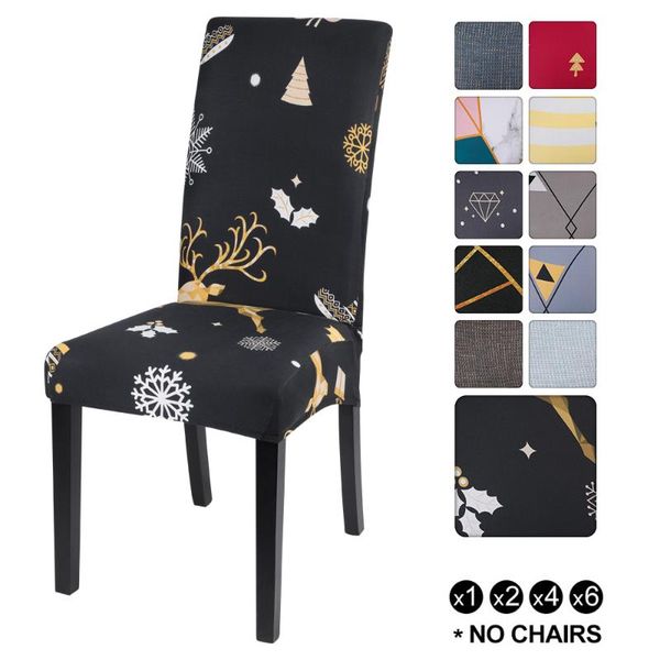 

junejour | removable washable spandex stretch chair cover elastic dining seat protector slipcovers for banquet home seat cover