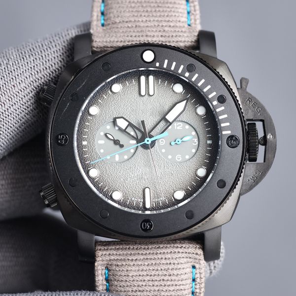 

men's watch pam leather watches 316l stainless steel watchecase for man 2555 automatic wristwatches 2021, Slivery;brown