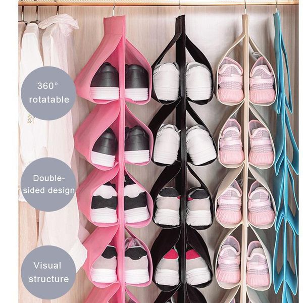 

clothing & wardrobe storage shoe bag outdoor travel home foldable portable large-capacity kitchen sundries organizer hanger
