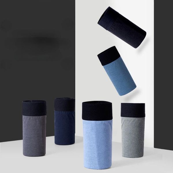 

underpants 6pcs men's panties boxer shorts cotton mid-waist breathable u pouch underwear briefs plus size l-3xl, Black;white