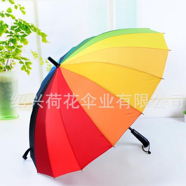 

umbrellas creative 16 bone rainbow umbrella south korean princess sunscreen long handle large sunny umbrellaa797